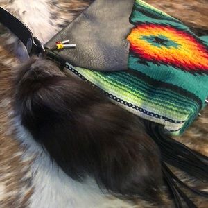 Beautiful “saddle pad” and leather fringe purse